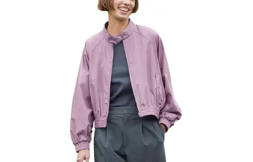 UNIQLO Jackets Women's Light Blue Purple Turtleneck Moderate Other