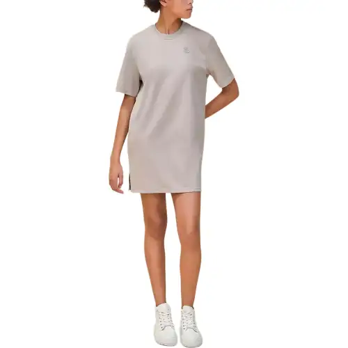 HERMES Short Sleeved Dress Women's Gray