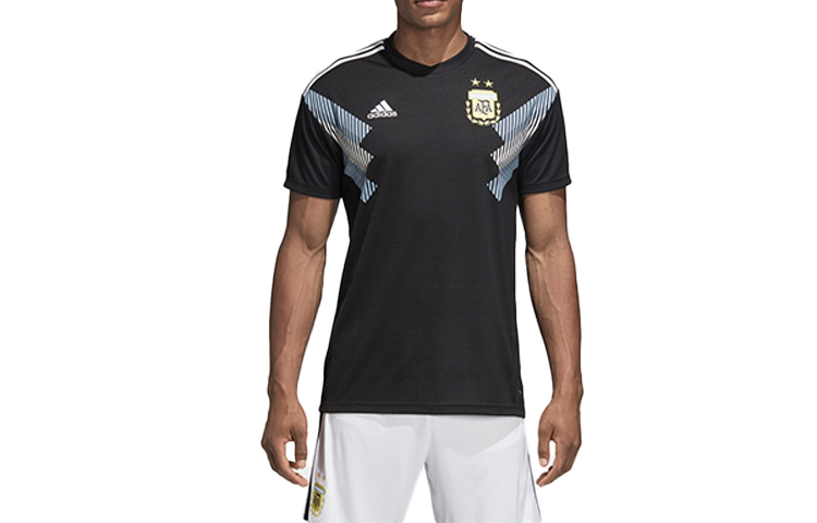 Adidas Argentina Soccer Jerseys Men’s Black Moderate Straight Fit