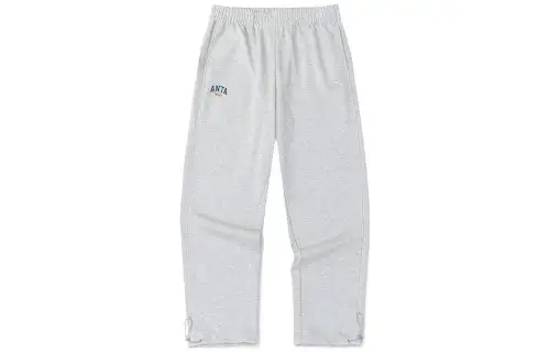 Anta Knitted Sweatpants Men's Gray Heather Gray