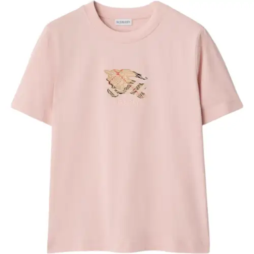Burberry Ekd Check Crewneck T-Shirt