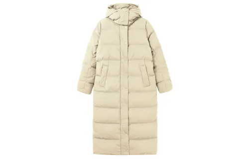 Lululemon Wunder Puff series 600-puff goose down nine-lattice full-zip solid color hooded long-sleeved warm long down jacket for women
