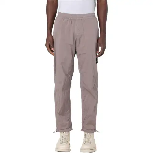 STONE ISLAND Logo Patch Elastic Waist Trousers