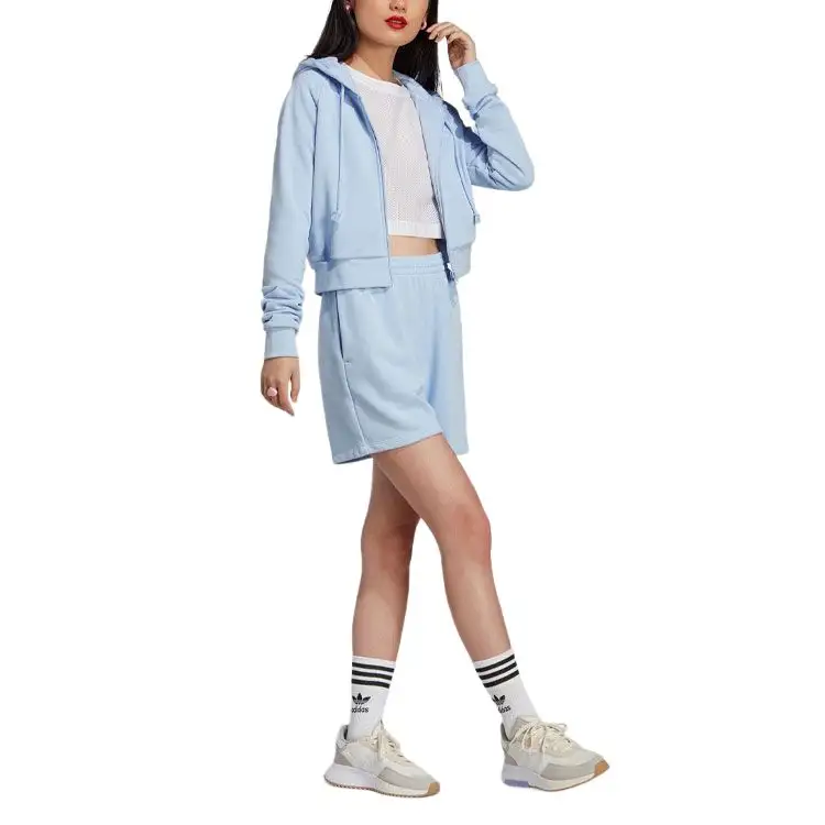 Adidas Originals Sports Shorts Women's Light Pink Blue Moderate