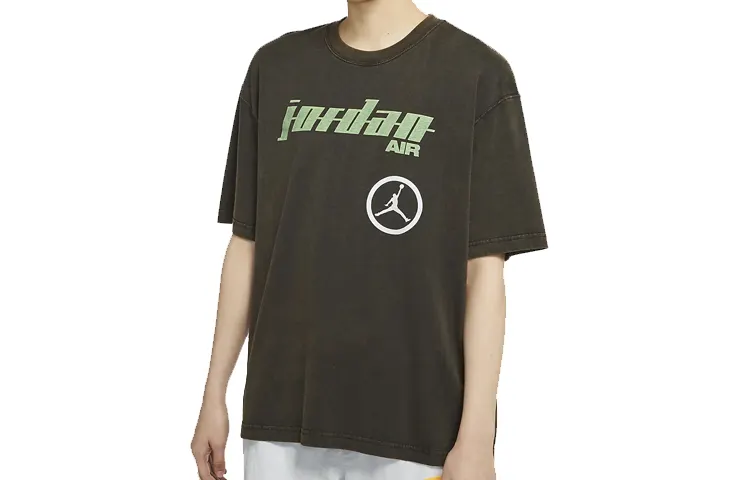 Jordan Drop Shoulder Sleeve T Shirt Women's Black