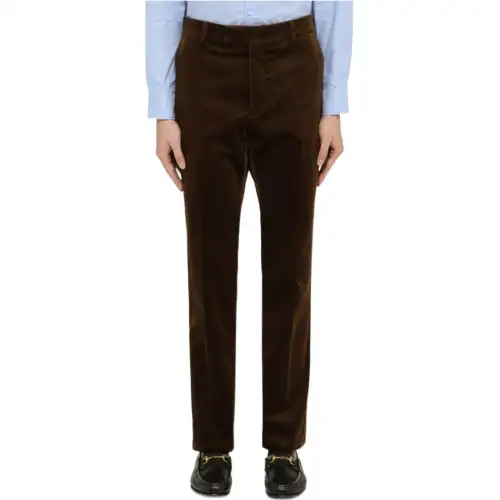 GUCCI Casual Pants Men's Umber Moderate Straight Fit Pants