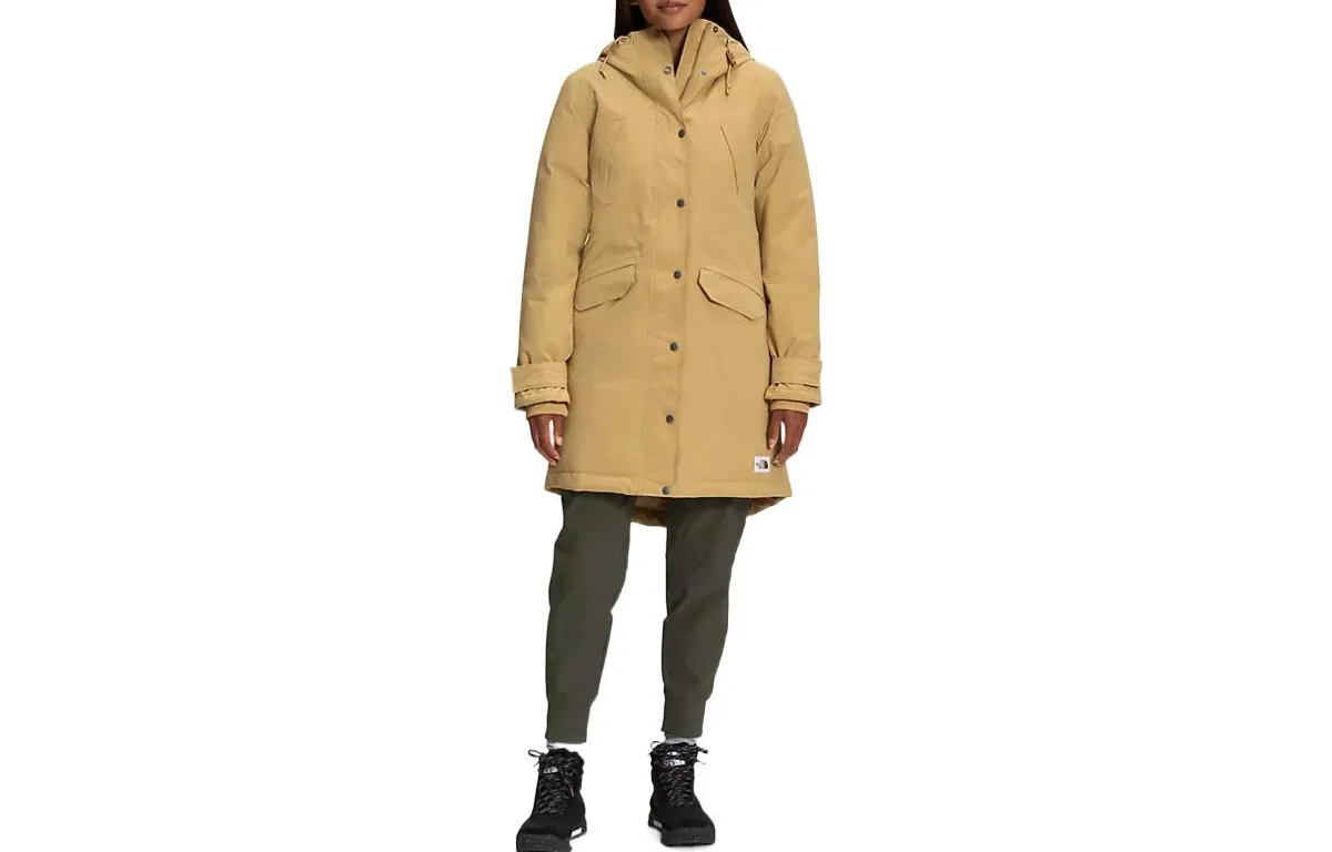 THE NORTH FACE Down Jackets Women's Yellow Hooded Moderate Other