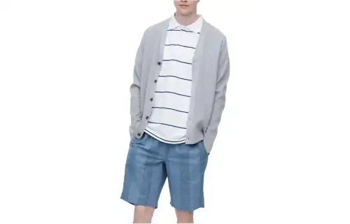 UNIQLO Casual Shorts Men's Royal Blue Moderate