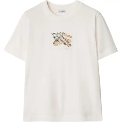 Burberry knight check cotton T-shirt