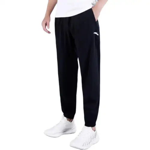 Anta Knitted Sweatpants Men's Basic Black