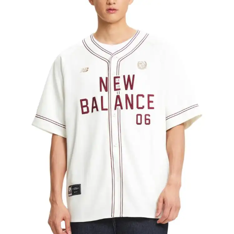 New Balance Baseball Jacket Men's Ivory White