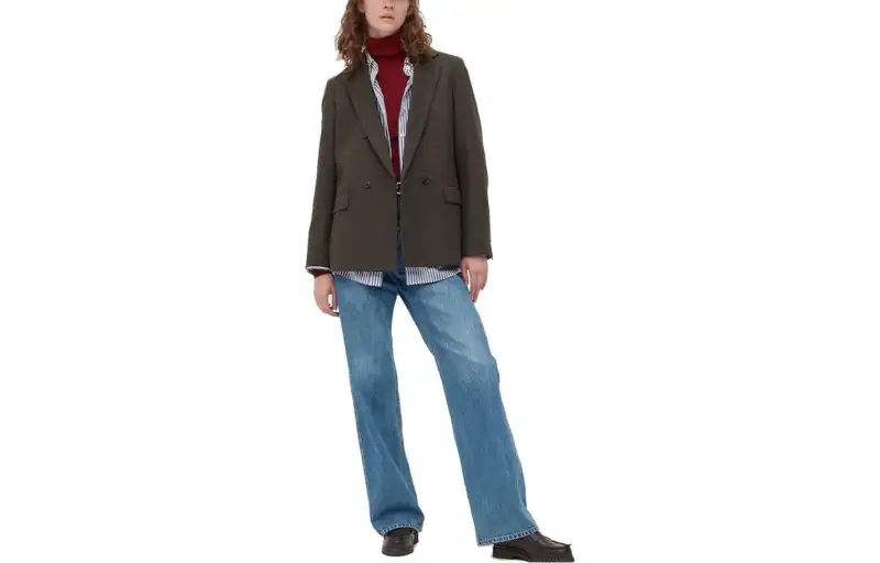 UNIQLO Business Suits Women's Olive Moderate