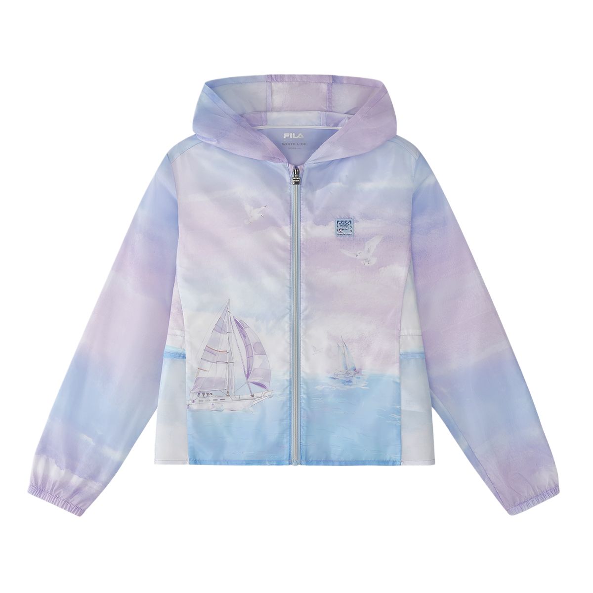 Женская куртка FILA KIDS (сине-фиолетовая)