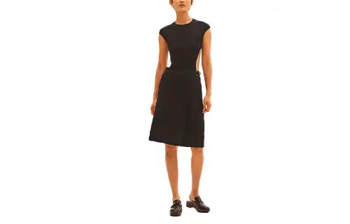 HERMES Casual Long Skirt Women's Black