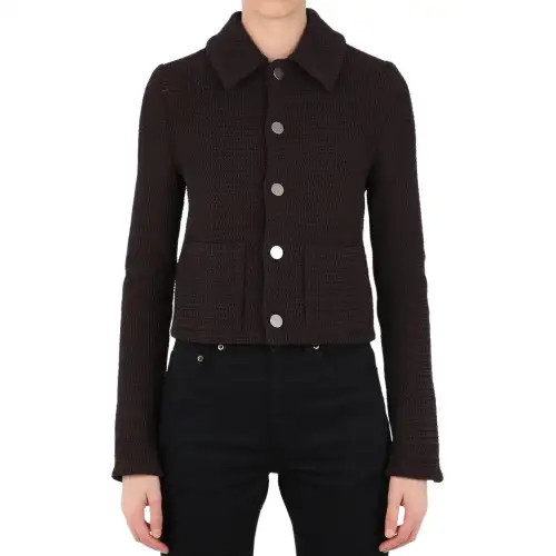 Bottega Veneta Jackets Women's Black Lapel Moderate Other