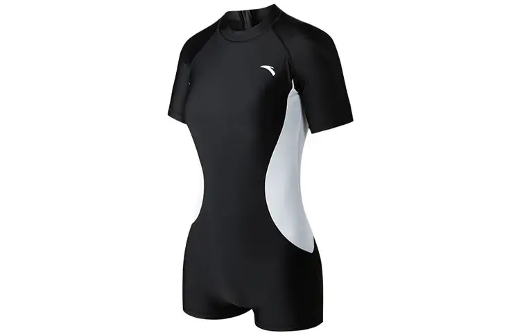 Anta Variety Training Collection One piece Swimsuit Women's Black