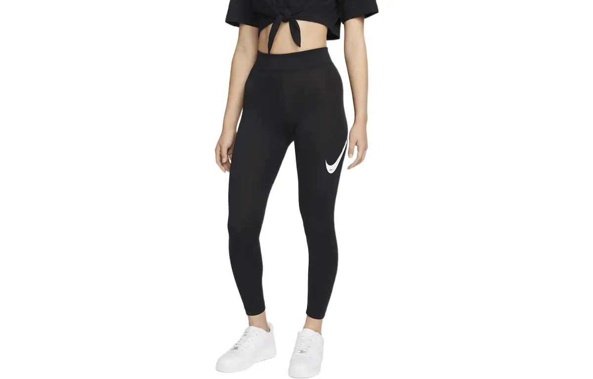 Nike Sports Pants Women's Black Moderate Cuffed Pants