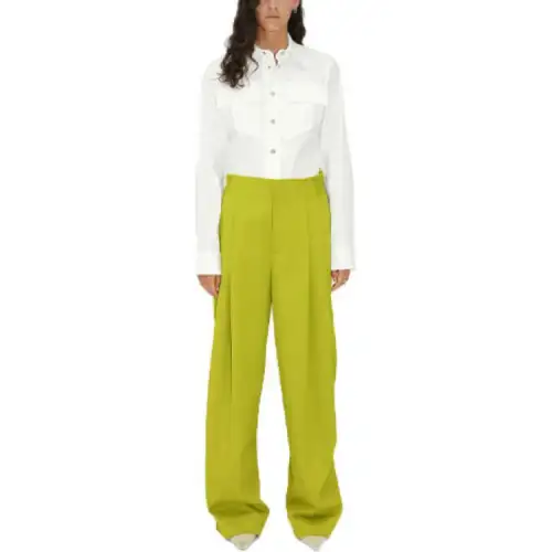 Bottega Veneta SS22 Casual Pants Women's Green