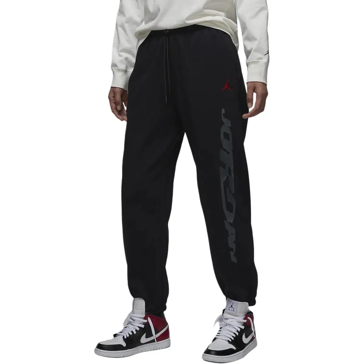Jordan Brooklyn Fleece Lined Loose Fit Comfortable Knitted Sweatpants Women's Black