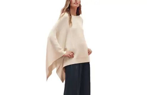 HERMES Cloaks Women's White Moderate