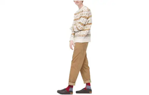 UNIQLO FW22 Casual Pants Men's Dark Beige