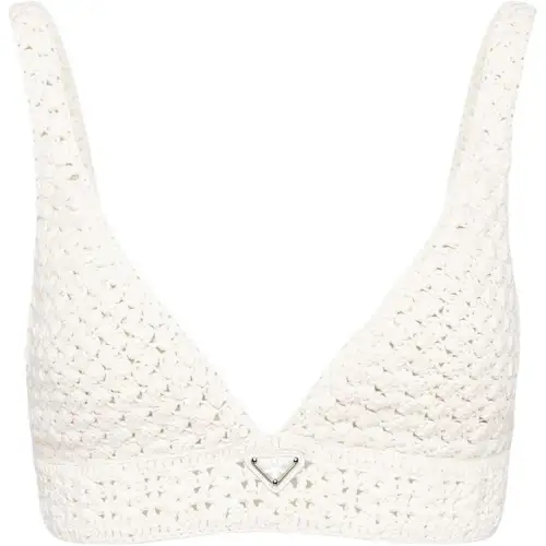 【Previous Season】crochet-knit bralette top