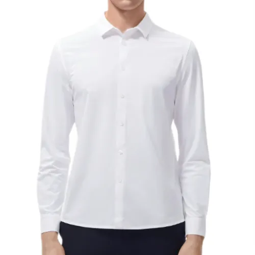FILA Shirts Men's White Lapel Moderate