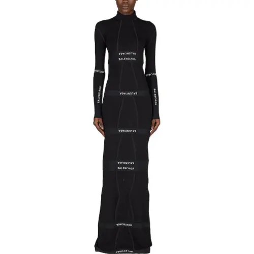 Balenciaga Panelled Cotton Maxi Dress