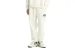 New Balance Knitted Sweatpants Men's Ecru Moderate Straight Fit Pants