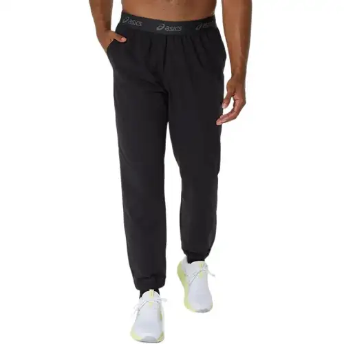 ASICS Casual Pants Men's Black Moderate Cuffed Pants
