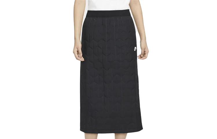 Nike Casual Long Skirts Women's Black Thin Mid-Length Other