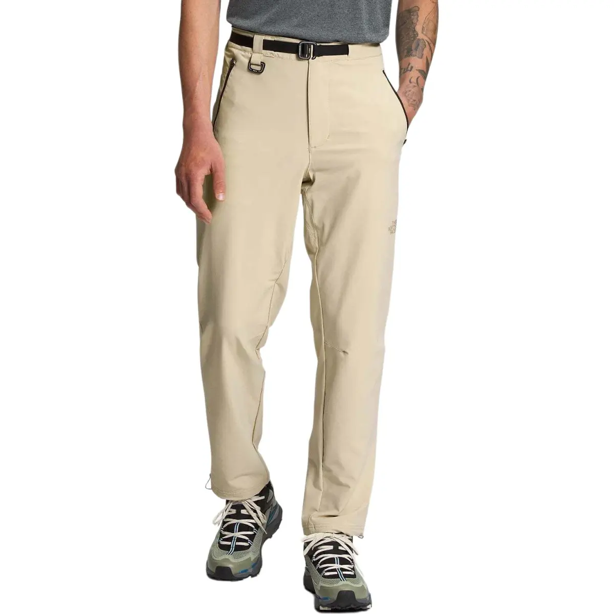 THE NORTH FACE Windbreaker Pants Men's Khaki Moderate Straight Fit Pants