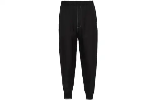 PRADA Knitted Sweatpants Men's Black Moderate Other