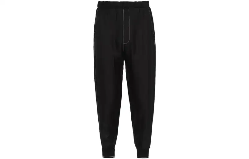PRADA Knitted Sweatpants Men's Black Moderate Other