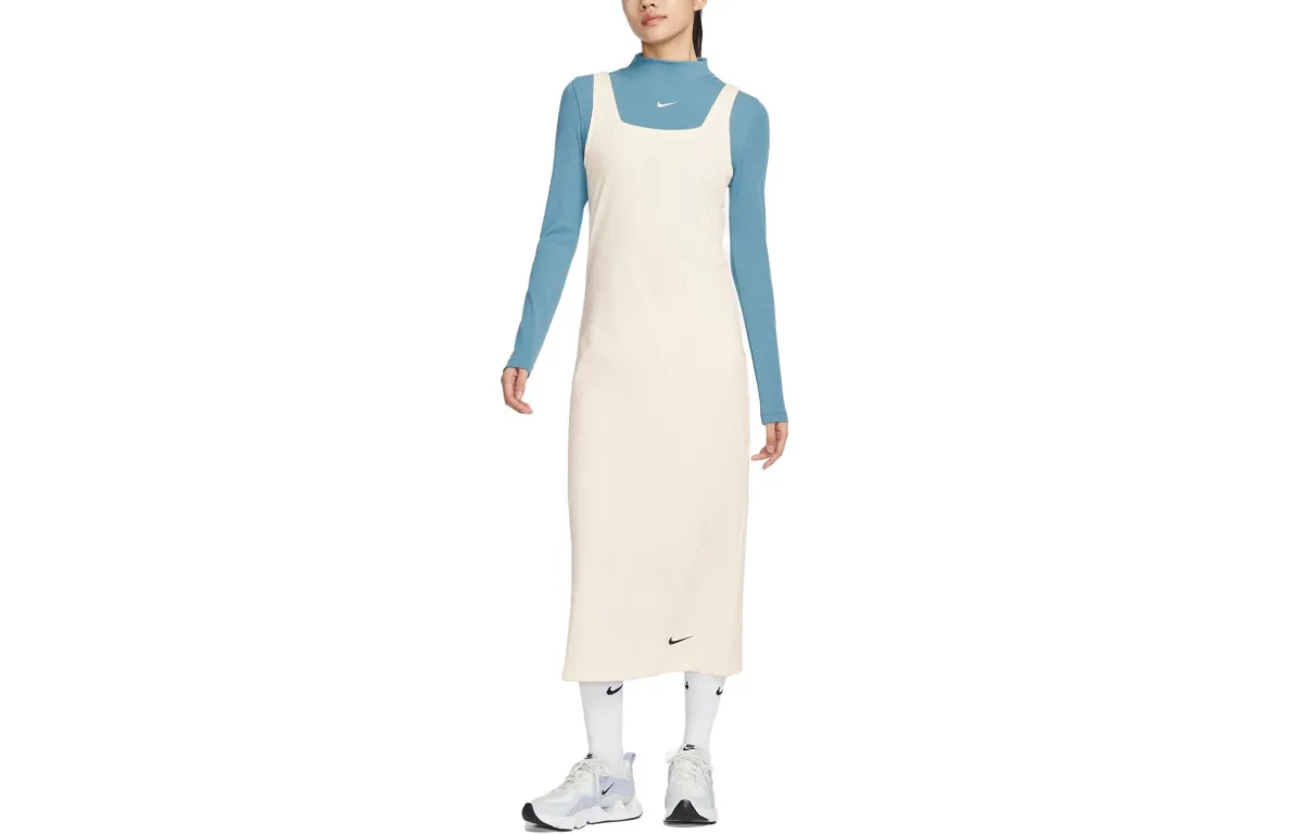 Nike Slip Dresses Women's Sail White Moderate Long