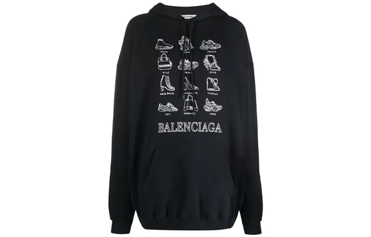 Balenciaga Sweatshirt Women's Black