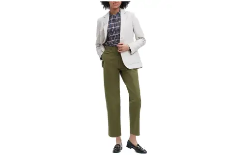 UNIQLO Casual Pants Women's Olive Moderate Straight Fit Pants
