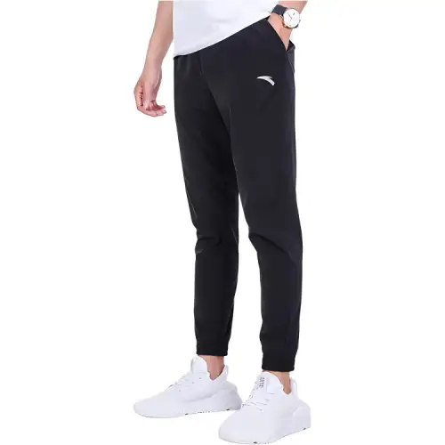 Anta Knitted Sweatpants Men's Basic Black