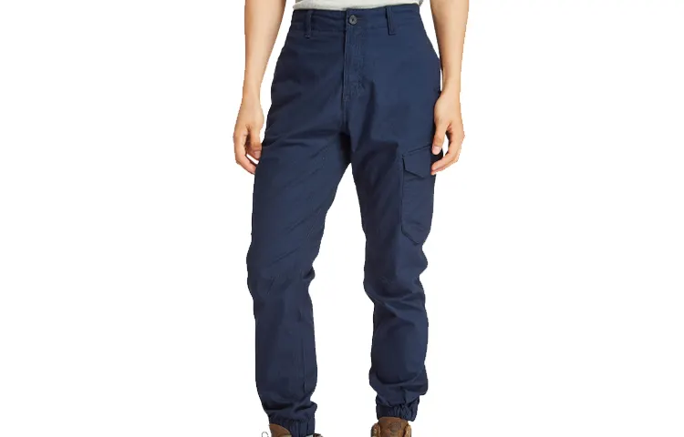 Timberland Knitted Sweatpants Men's Dark Sapphire Moderate Cuffed Pants