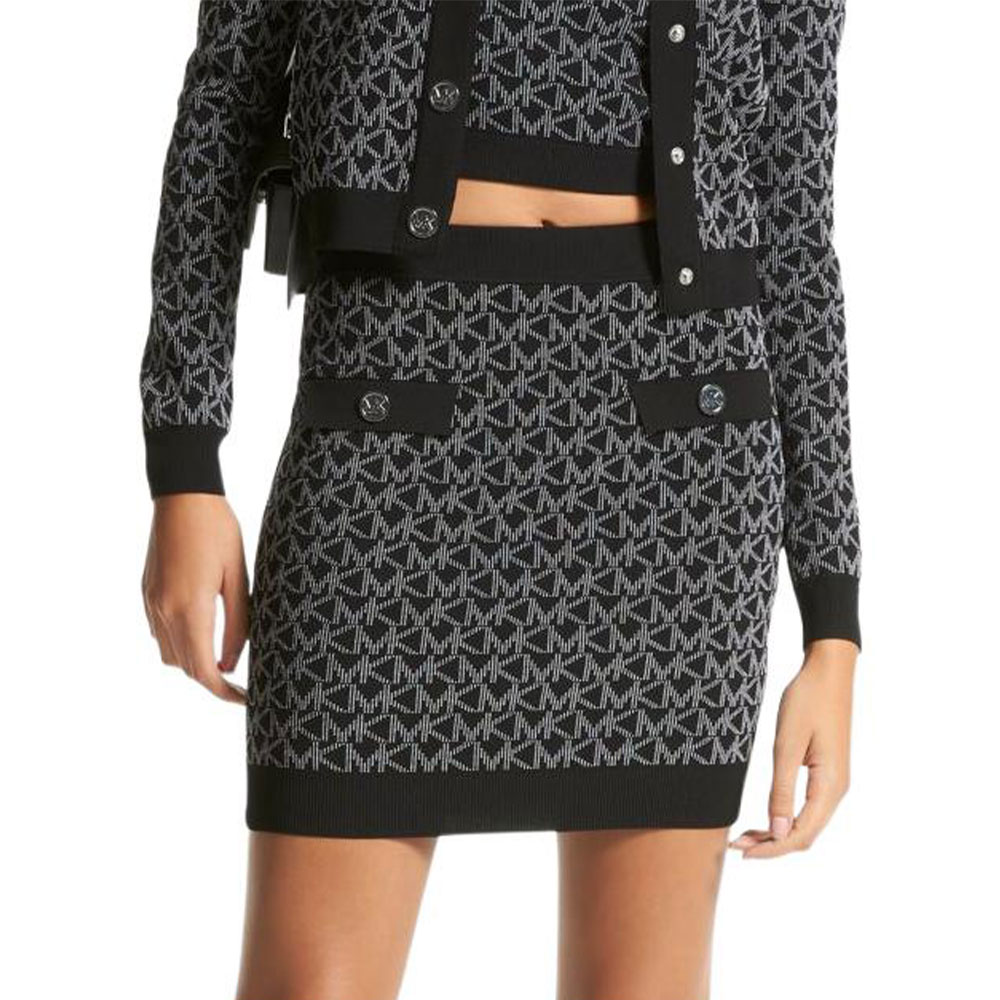 Женская юбка MICHAEL KORS SS23 Logo (черная)