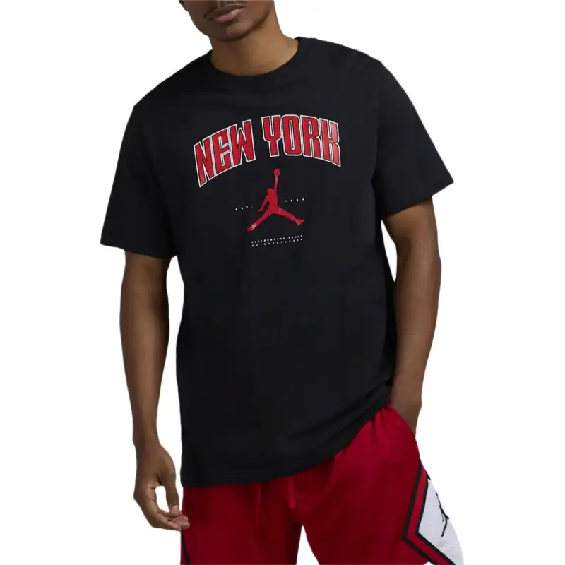 Jordan Apparel T Shirts Men's Black Crew Neck