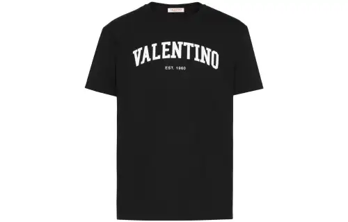 Valentino Logo Printed Crewneck T Shirt
