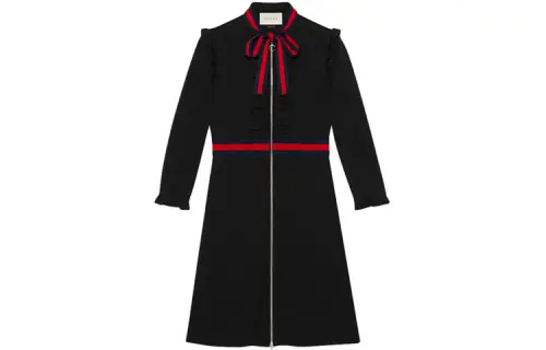 GUCCI Long Sleeved Dress Women's Black