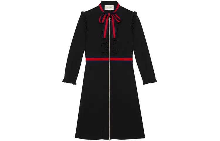 GUCCI Long Sleeved Dress Women's Black