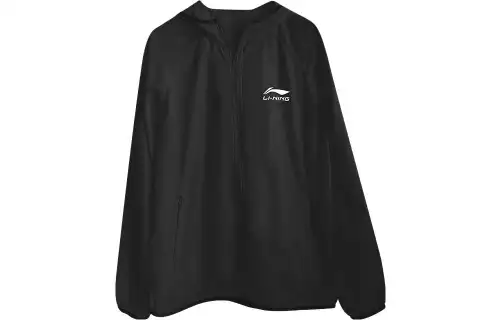 Li Ning Waterproof Windbreaker Jacket Men's Black