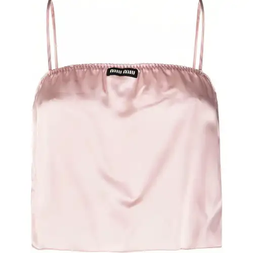MIU MIU Camisoles Women's Pink Moderate Straight Fit