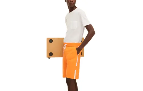 HERMES Casual Shorts Men's Orange Moderate
