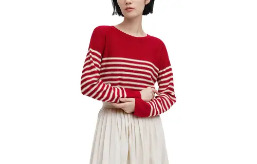 UNIQLO Knitwear Women's Agate Red Crew Neck Moderate Other