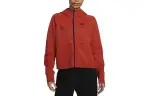 Nike Sweatshirts Women's Red Hooded Moderate Cardigan