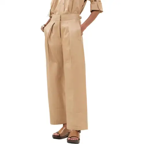 HERMES Casual Pants Women's Beige
